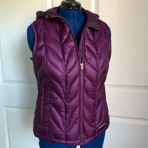 Eddie Bauer down hooded vest